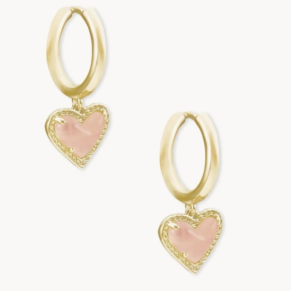 Kendra Scott Jewelry - Kendra Scott Pink and Gold Hoop Earrings